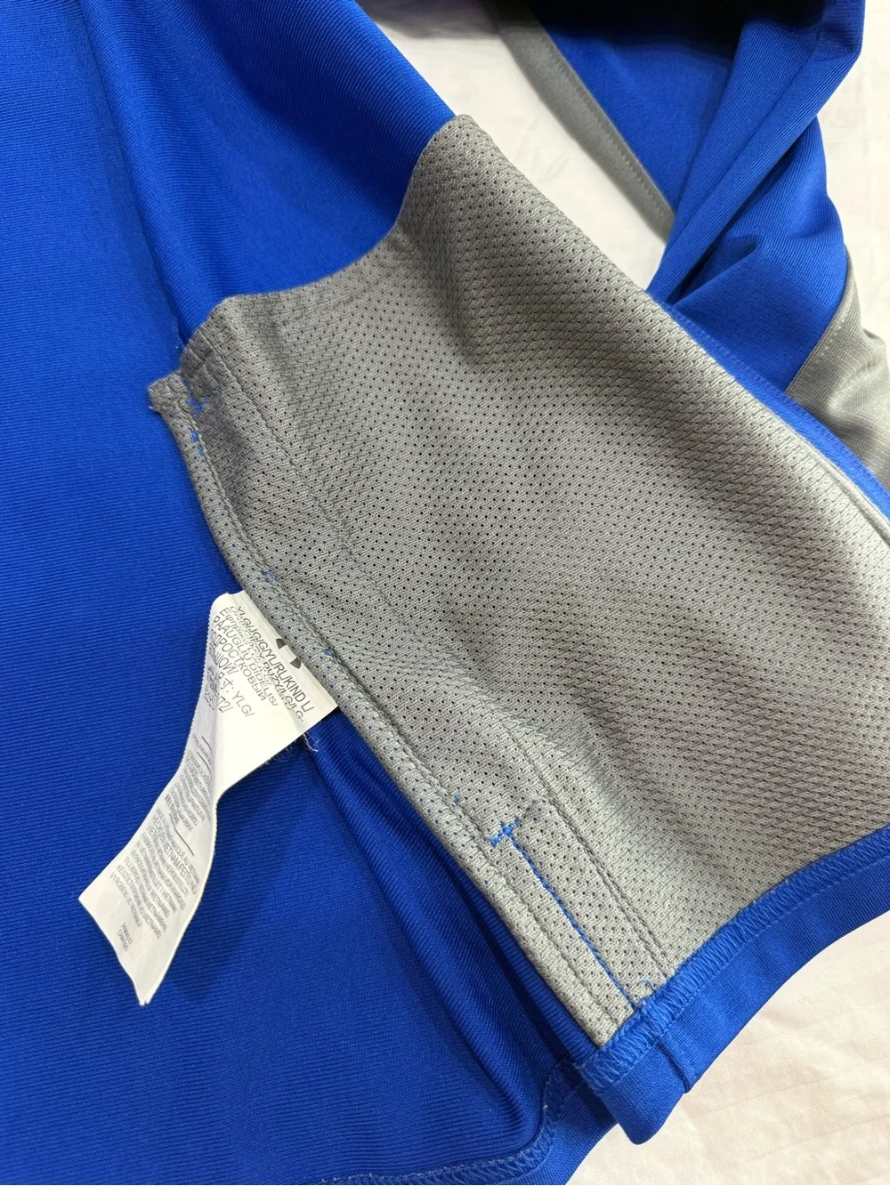 Under Armour Boy’s Royal Blue and Gray Performance Full-Zip Jacket
